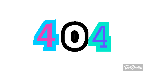 404 Effetto testo
