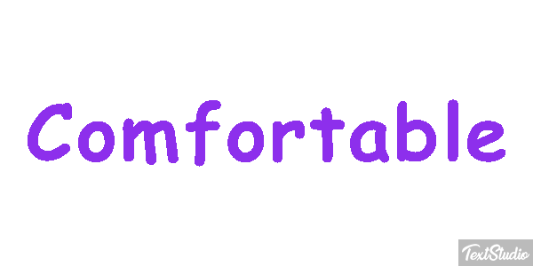 Comfortable Text effect