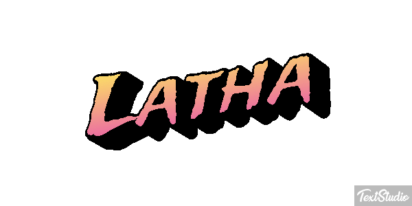 Latha Text effect