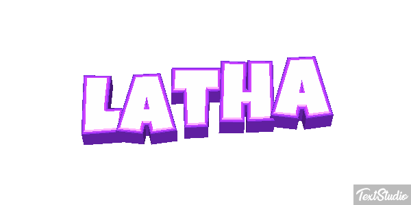 Latha Text effect