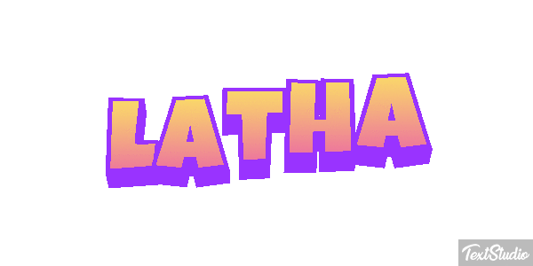 Latha Text effect