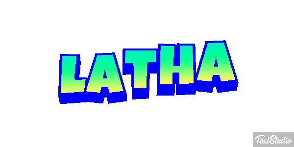 Latha Text effect