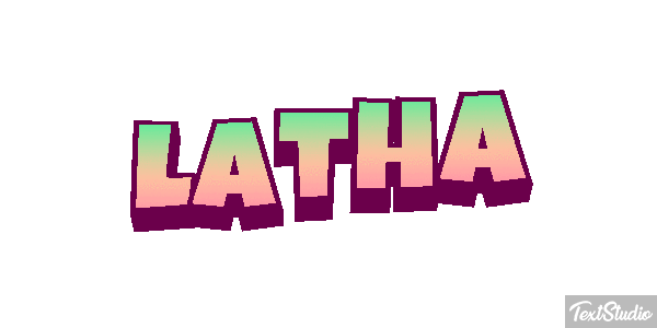Latha Text effect