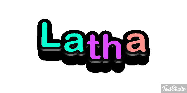 Latha Text effect