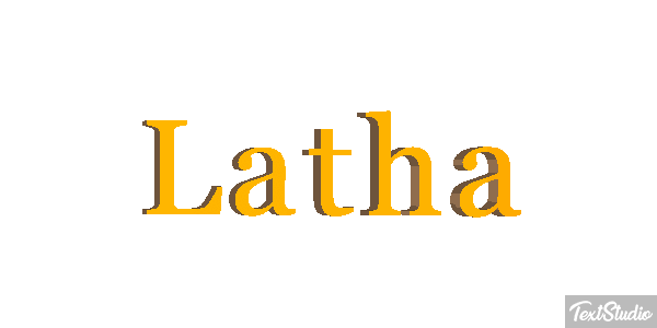 Latha Text effect