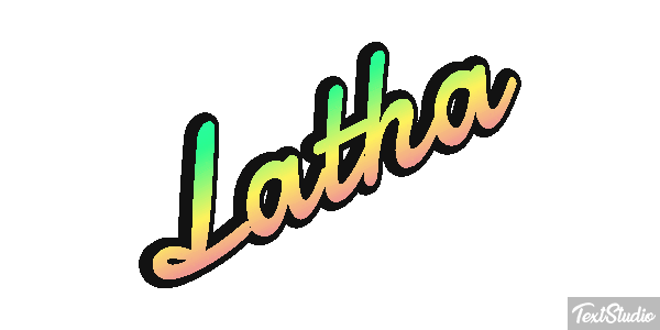 Latha Text effect