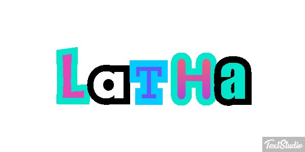 Latha Text effect