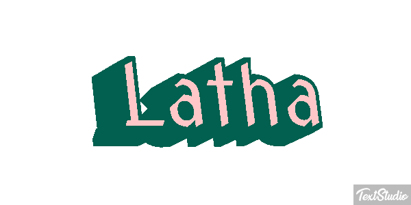 Latha Text effect