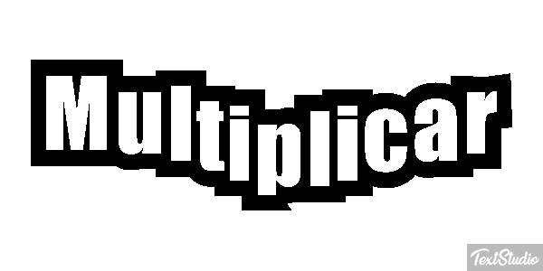 Multiplicar Текстовый эффект