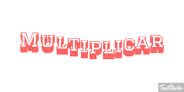 Multiplicar Текстовый эффект