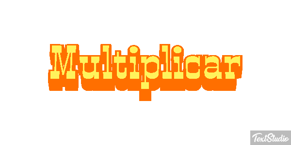 Multiplicar Текстовый эффект