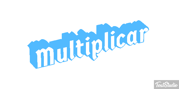 Multiplicar Текстовый эффект