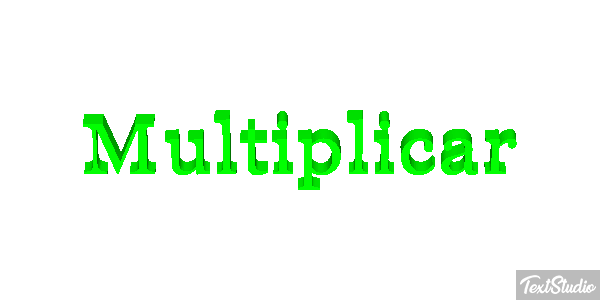 Multiplicar Текстовый эффект