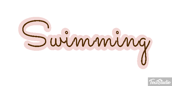 Swimming Text effect