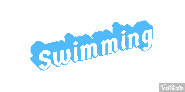 Swimming Text effect