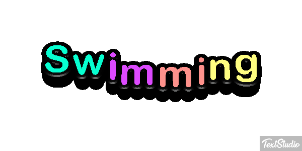Swimming Text effect