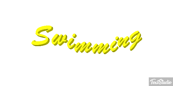 Swimming Text effect