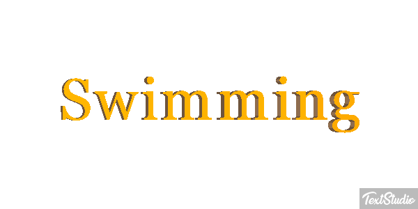 Swimming Text effect