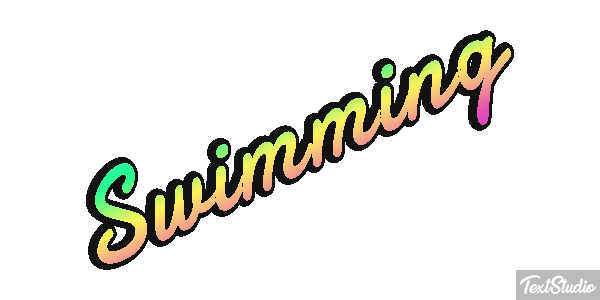 Swimming Text effect