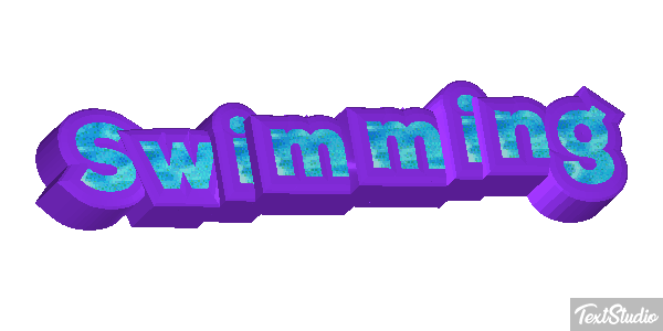 Swimming Text effect