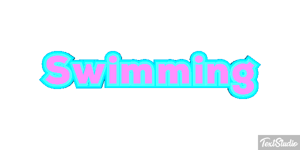Swimming Text effect
