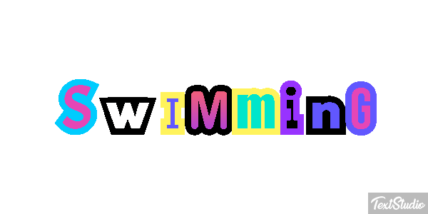 Swimming Text effect