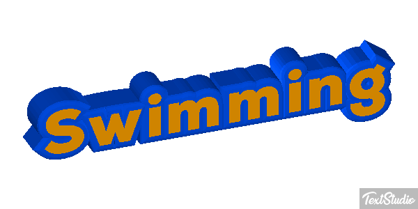 Swimming Text effect