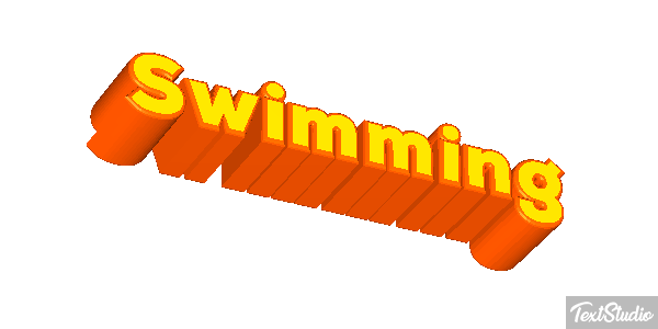 Swimming Text effect