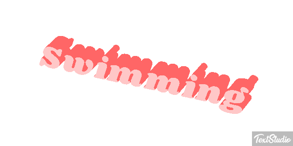 Swimming Text effect
