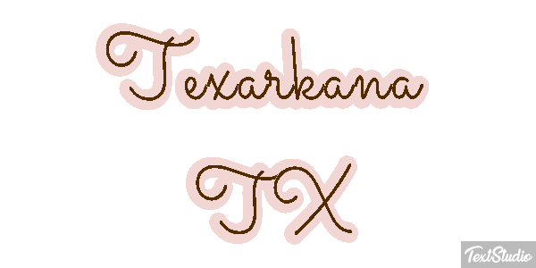 Texarkana TX Effetto testo