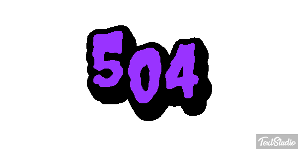 504 Efecto de texto