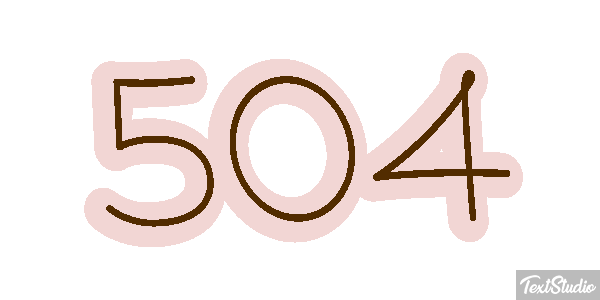 504 Efecto de texto