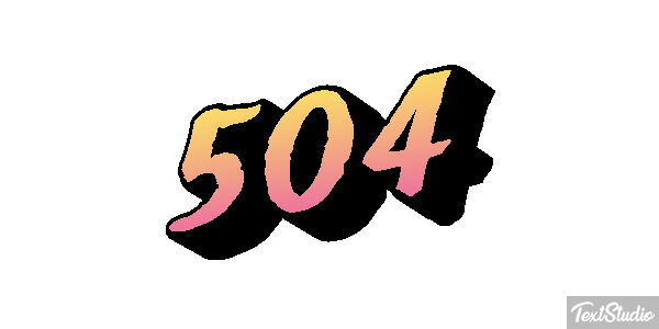 504 Efecto de texto