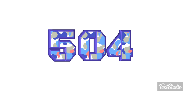 504 Efecto de texto
