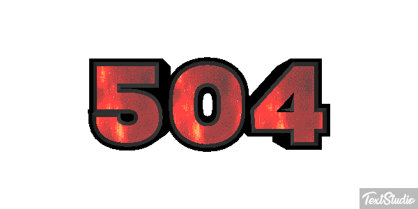 504 Efecto de texto