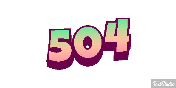 504 Efecto de texto
