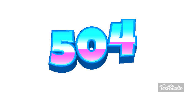 504 Efecto de texto