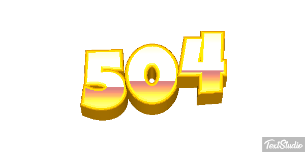 504 Efecto de texto