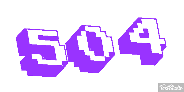 504 Efecto de texto