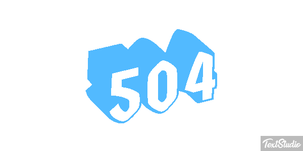504 Efecto de texto