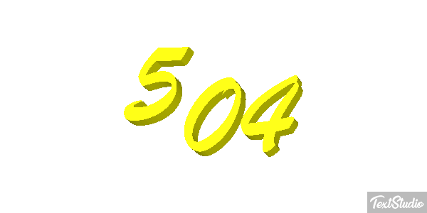 504 Efecto de texto