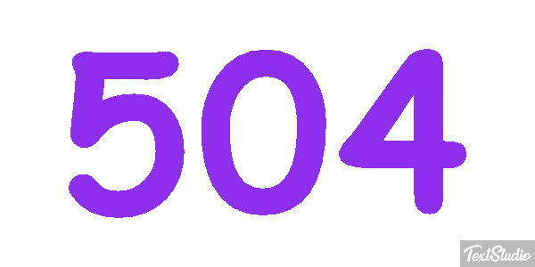 504 Efecto de texto