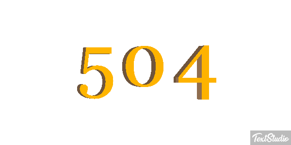 504 Efecto de texto