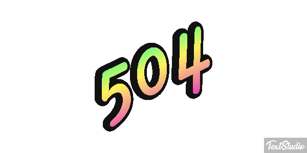 504 Efecto de texto