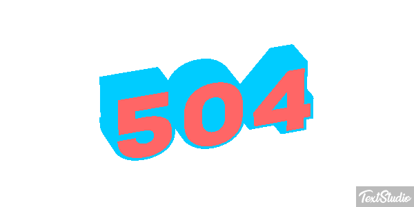 504 Efecto de texto