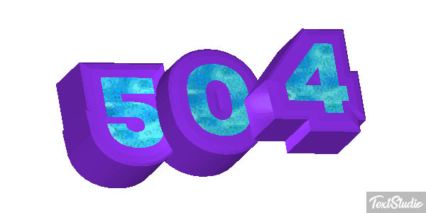 504 Efecto de texto