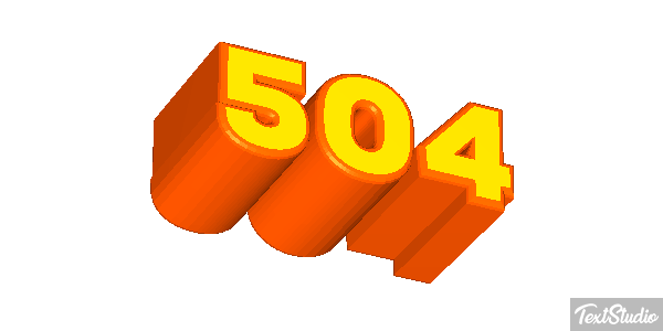 504 Efecto de texto