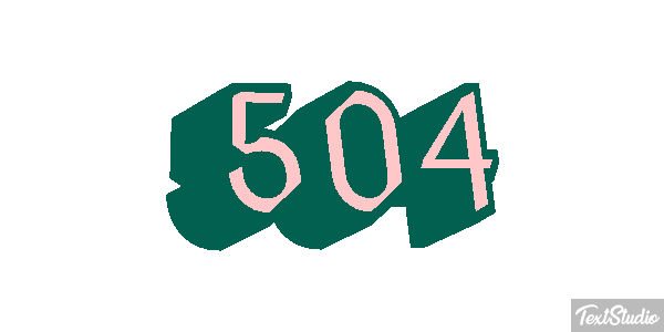 504 Efecto de texto