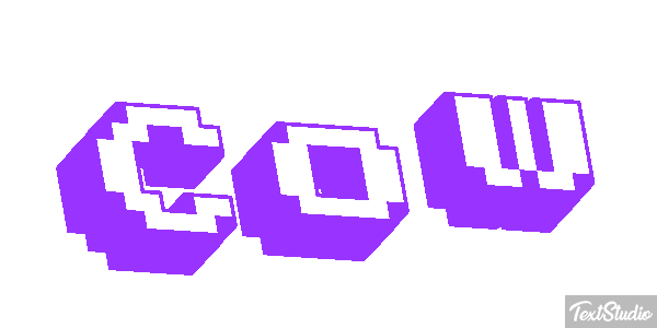 Cow Efecto de texto