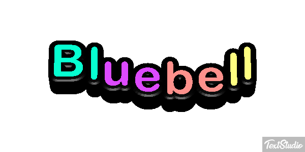 Bluebell Texteffekt